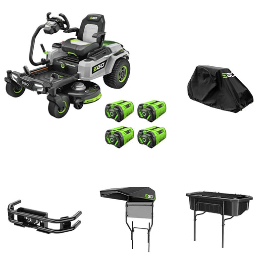 EGO ZT4205S 42-Inch 56-Volt Lithium-ion Cordless e-Steer™ Zero Turn Mower Collection