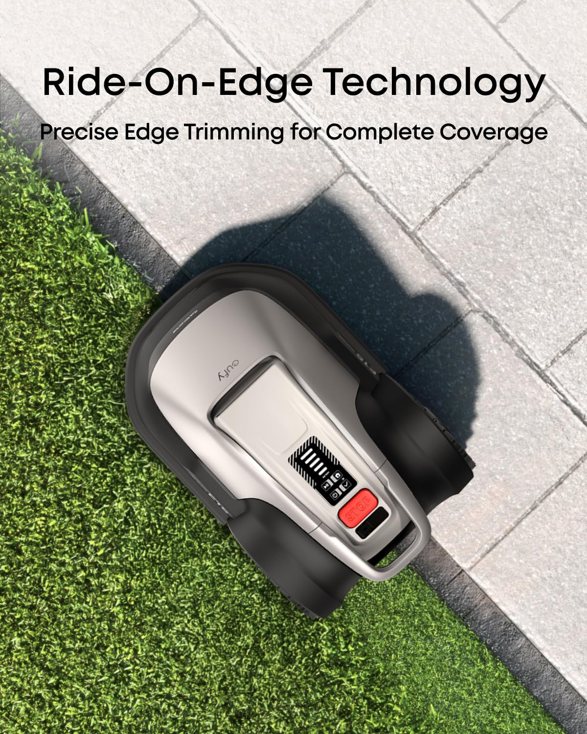 eufy E15 Robot Lawn Mower,Max 0.2 Acres,Wireless Robot Mower with Auto Mapping,Vision Navigation,Multi-Zone Management,Robotic Lawnmower with AI Obstacle Avoidance,APP Control,18°Slope,Cut Height1-3"